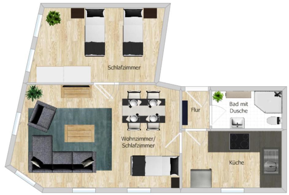 Ferienwohnung Zentral Und Ruhig In Auerbach Auerbach  Exterior foto